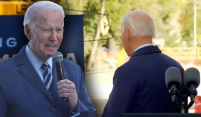 Biden bu sefer de ardını dönüp boşlukla sohbet etti