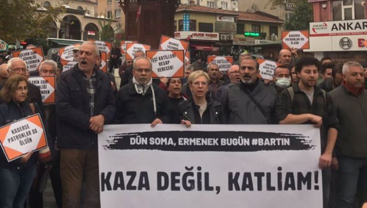 Bursa’da ‘maden faciası’ protestosu: ‘AKP-MHP iktidarı, bu katliama bilerek göz yummuştur’