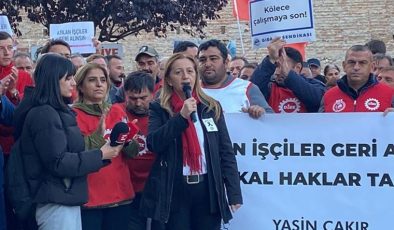 DİSK Genel Lideri Çerkezoğlu’ndan Eskişehir’de işten atılan personellere takviye