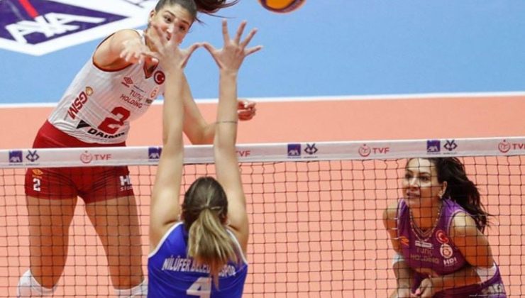 Galatasaray HDI Sigorta, Nilüfer Belediyespor’a mağlup oldu! Galatasaray HDI Sigorta – Nilüfer Belediyespor: 2-3