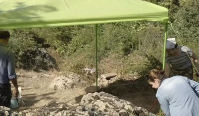 İnkaya Mağarası’ndaki hafriyatlarda Paleolitik devir atölye kısmı ortaya çıkarıldı