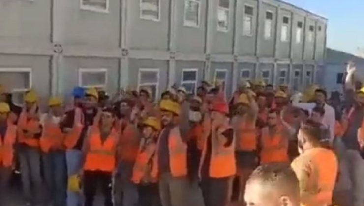 İzmir Kent Hastanesi inşaatında ‘zorunlu fazla mesai’ protestosu